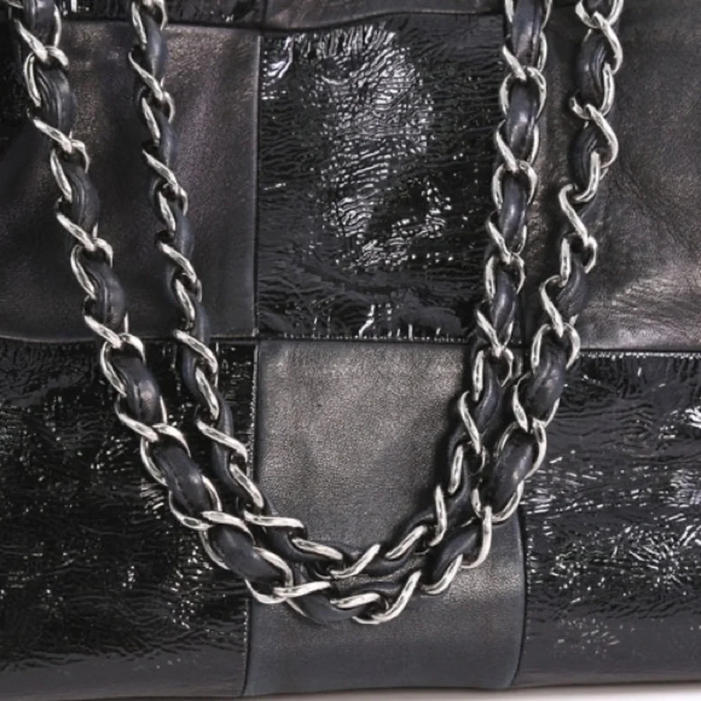๐ CHANEL ๐ BROOKLYN PATCHWORK HOBO ACCORDION RARE BAG LARGE FLAP LEATHER - Picture 5 of 15
